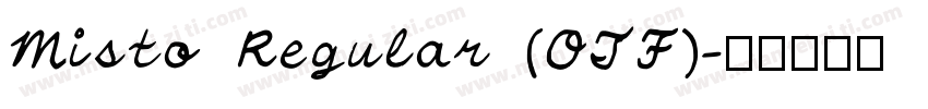 Misto Regular (OTF)字体转换